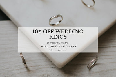 10% Off Wedding Rings Throughout January