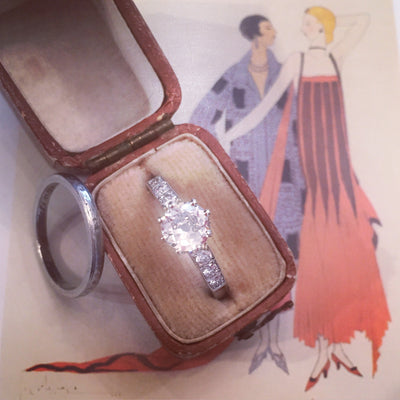 Timeless Art Deco Solitaire