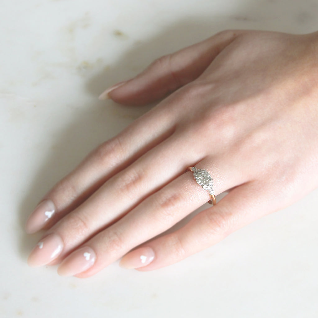 The Florence Engagement Ring - 0.84 Carat Old European Cut Diamond
