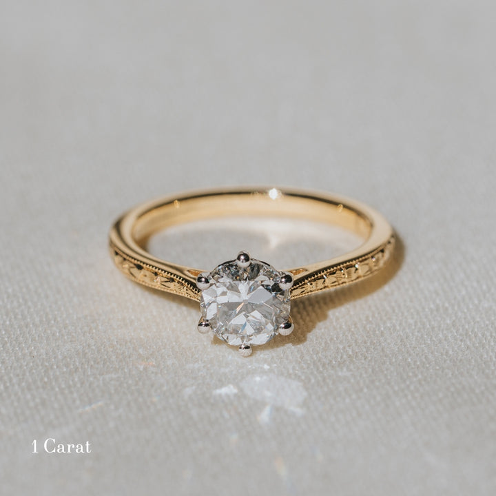 The Orange Blossom Engagement Ring - Old European Cut Celeste Diamonds®