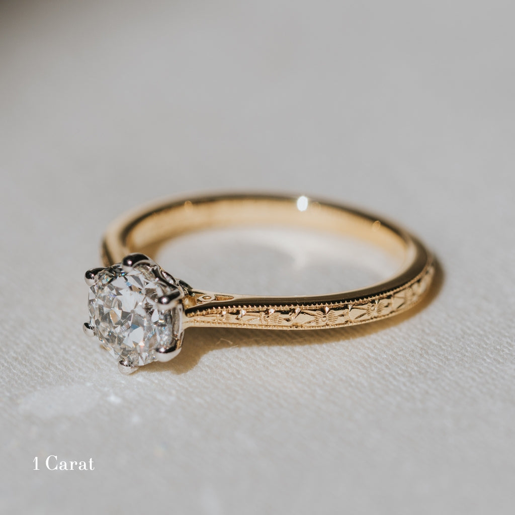 The Orange Blossom Engagement Ring - Old European Cut Celeste Diamonds®