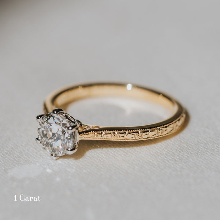 The Orange Blossom Engagement Ring - Old European Cut Celeste Diamonds®