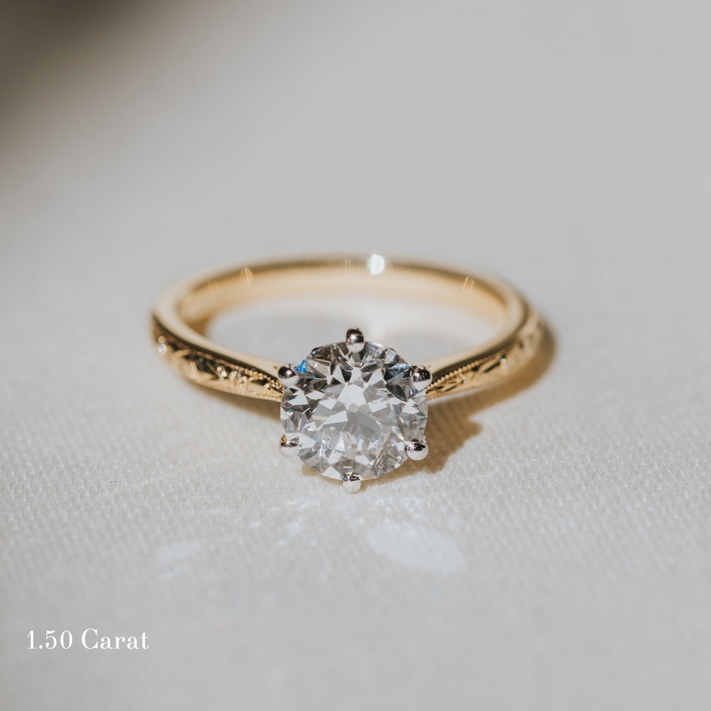 The Orange Blossom Engagement Ring - Old European Cut Celeste Diamonds®
