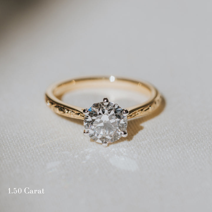 The Orange Blossom Engagement Ring - Old European Cut Celeste Diamonds®
