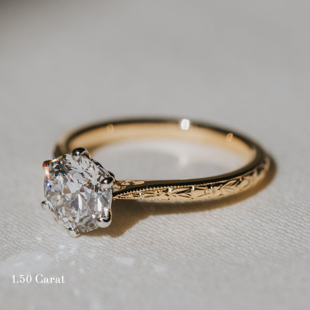 The Orange Blossom Engagement Ring - Old European Cut Celeste Diamonds®