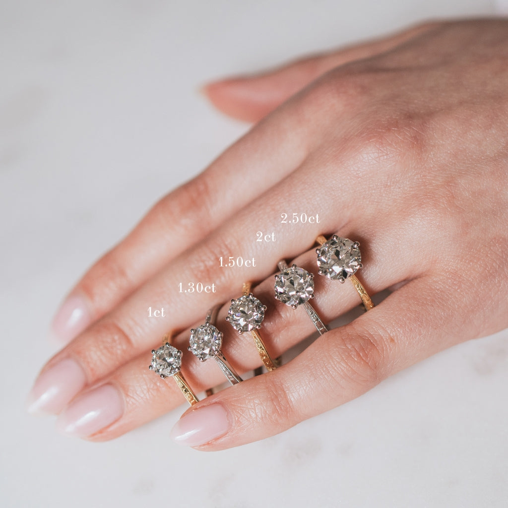 The Orange Blossom Engagement Ring - Old European Cut Celeste Diamonds®