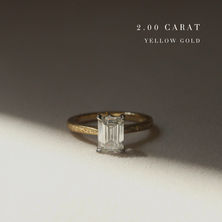 The Grace Engagement Ring - Emerald Cut Celeste Diamonds®