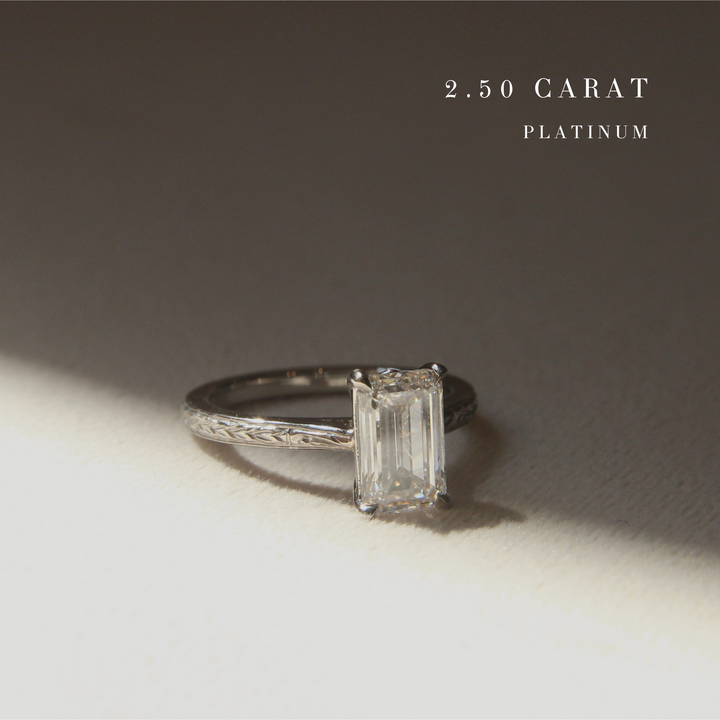 The Grace Engagement Ring - Emerald Cut Celeste Diamonds®