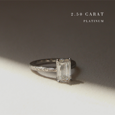 The Grace Engagement Ring - Emerald Cut Celeste Diamonds®