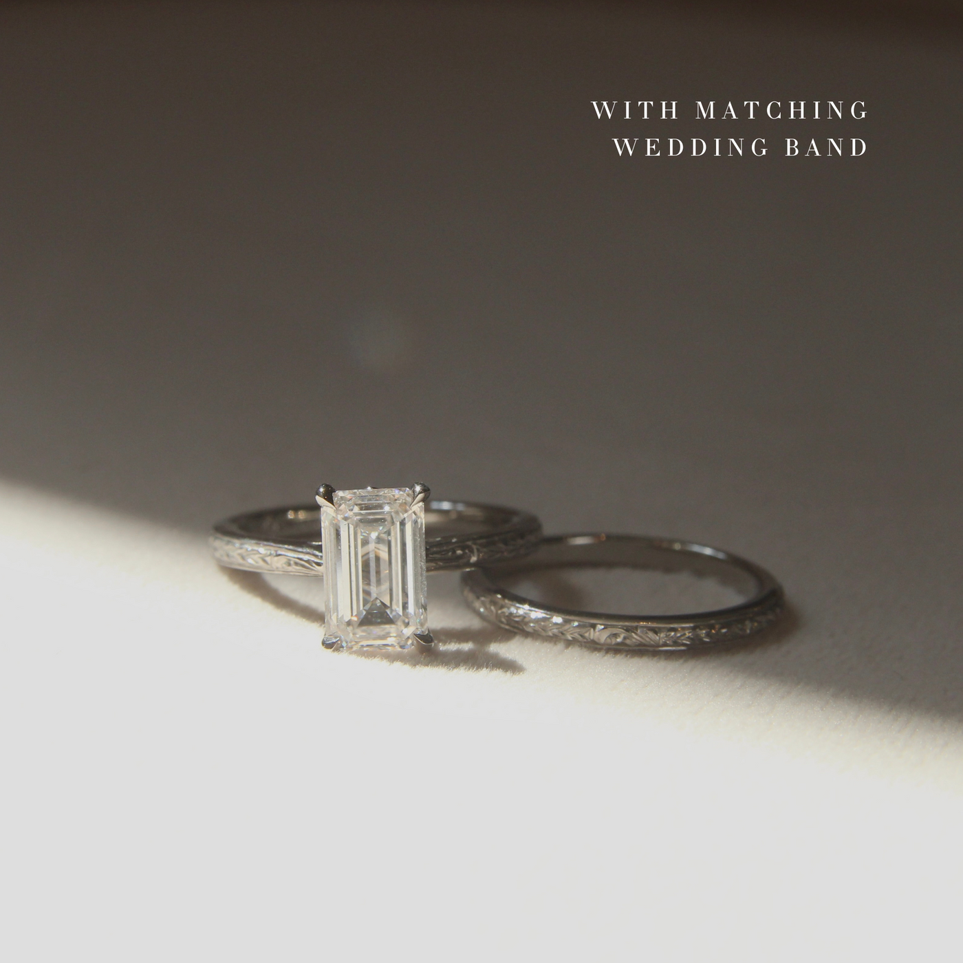 The Grace Engagement Ring - Emerald Cut Celeste Diamonds®