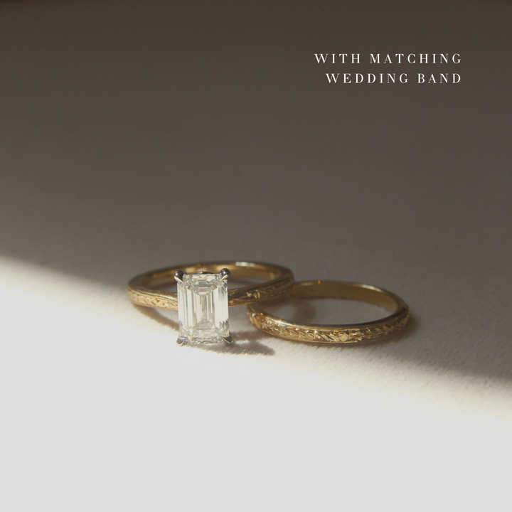 The Grace Engagement Ring - Emerald Cut Celeste Diamonds®