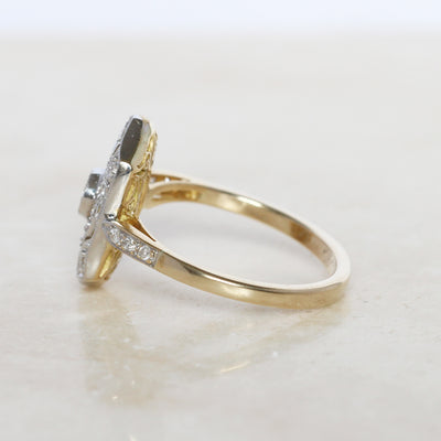 Art Deco Style 0.60 Carat Diamond Panel Cluster