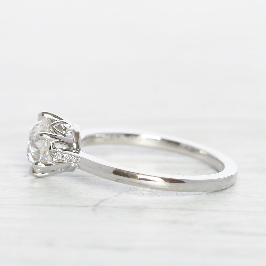 The Beatrice Engagement Ring - 1.28 Carat Old European Cut Diamond
