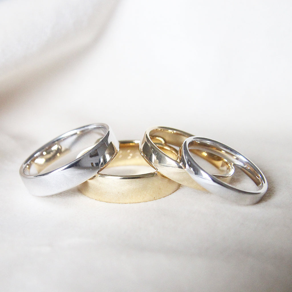 The Bombe Court Shape Wedding Band