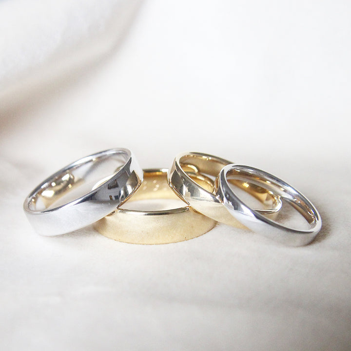 The Bombe Court Shape Wedding Band