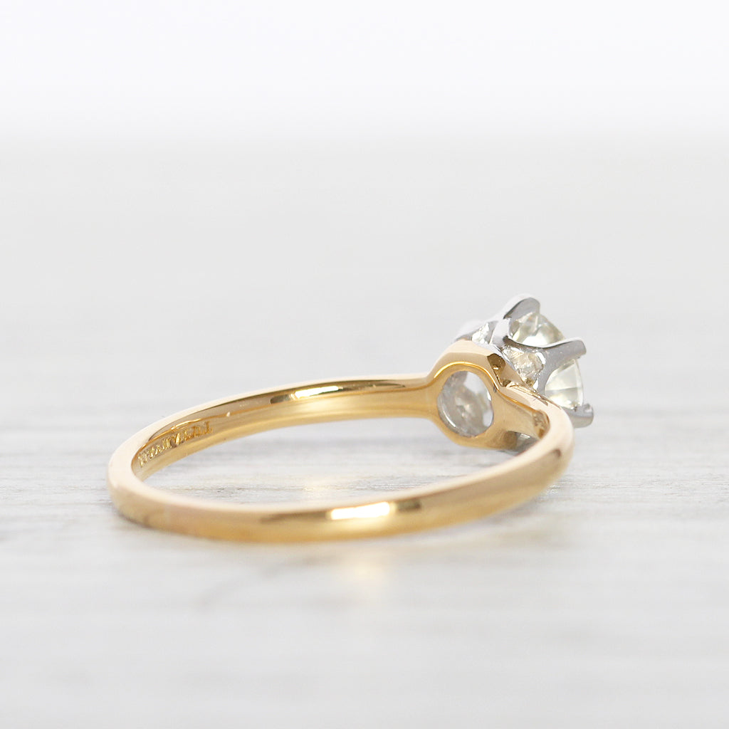 Vintage Tiffany & Co 0.81 Carat Old European Cut Diamond Solitaire