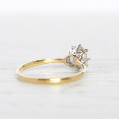 Edwardian 0.85 Carat Old Mine Cut Diamond Solitaire