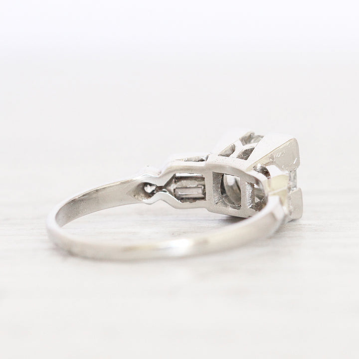Art Deco 1.25 Carat Transitional Cut Diamond Solitaire with Original Box and Receipt from 1932