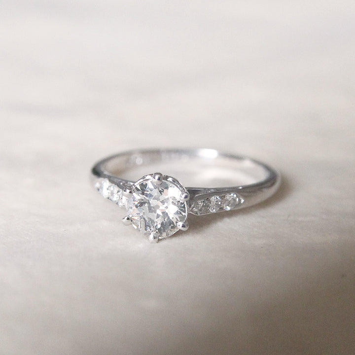 Art Deco 0.70 Carat Old European Cut Diamond Solitaire with Original Box