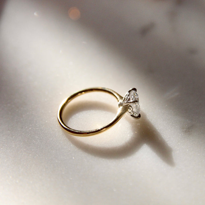 The Georgia Engagement Ring - Antique Cushion Cut Celeste Diamonds®