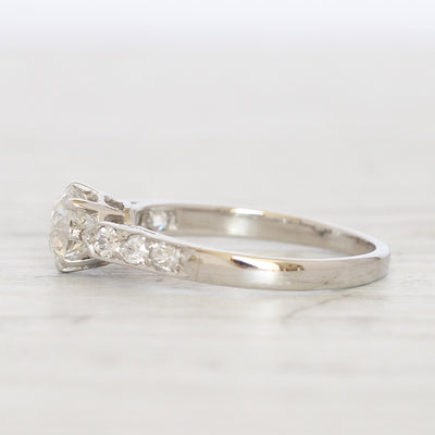 Art Deco 0.65 Carat Old European Cut Diamond Solitaire