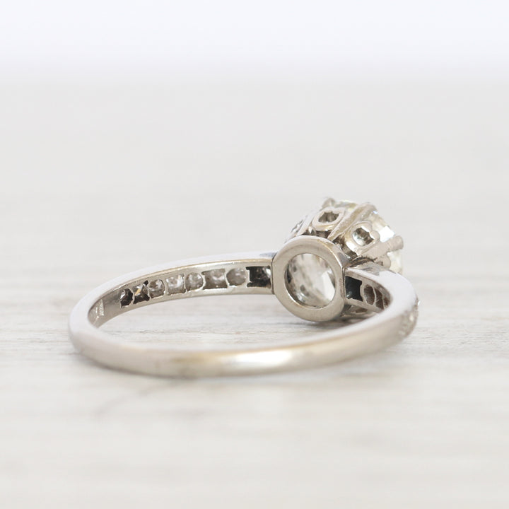 Vintage 1 Carat Brilliant Cut Diamond Solitaire