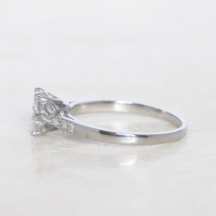 Vintage 1 Carat Brilliant Cut Diamond Solitaire