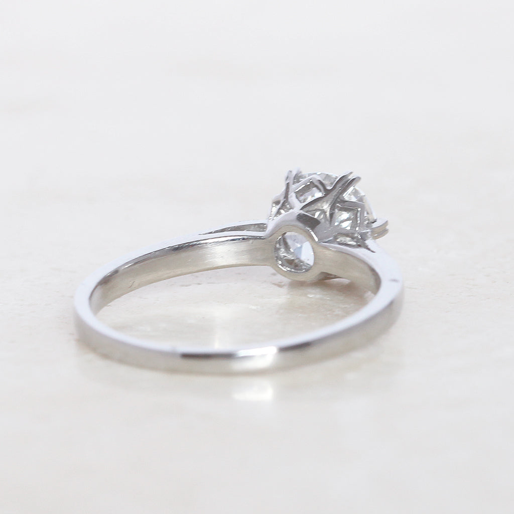 Vintage 1 Carat Brilliant Cut Diamond Solitaire