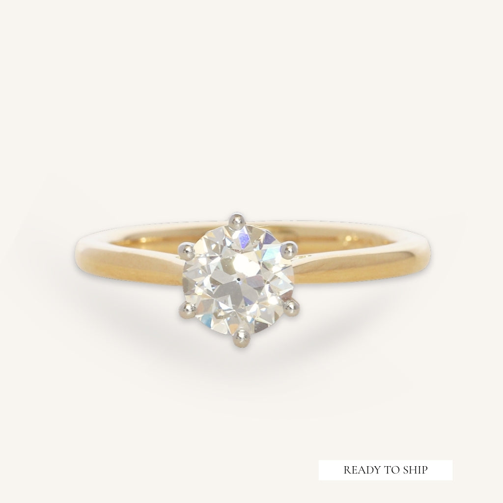 The Lily Engagement Ring - 1.01 Carat Old European Cut Celeste Diamond®