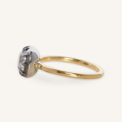 The Henrietta Engagement Ring - 2.09 Carat Antique Cushion Cut Celeste Diamond®