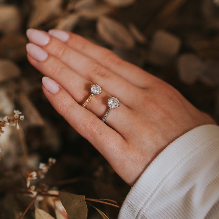 The Orange Blossom Engagement Ring - Old European Cut Celeste Diamonds®