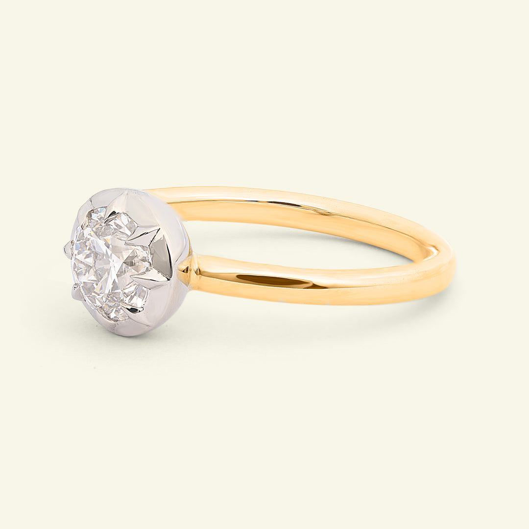 The Henrietta Engagement Ring - 1 Carat Old European Cut Celeste Diamond®