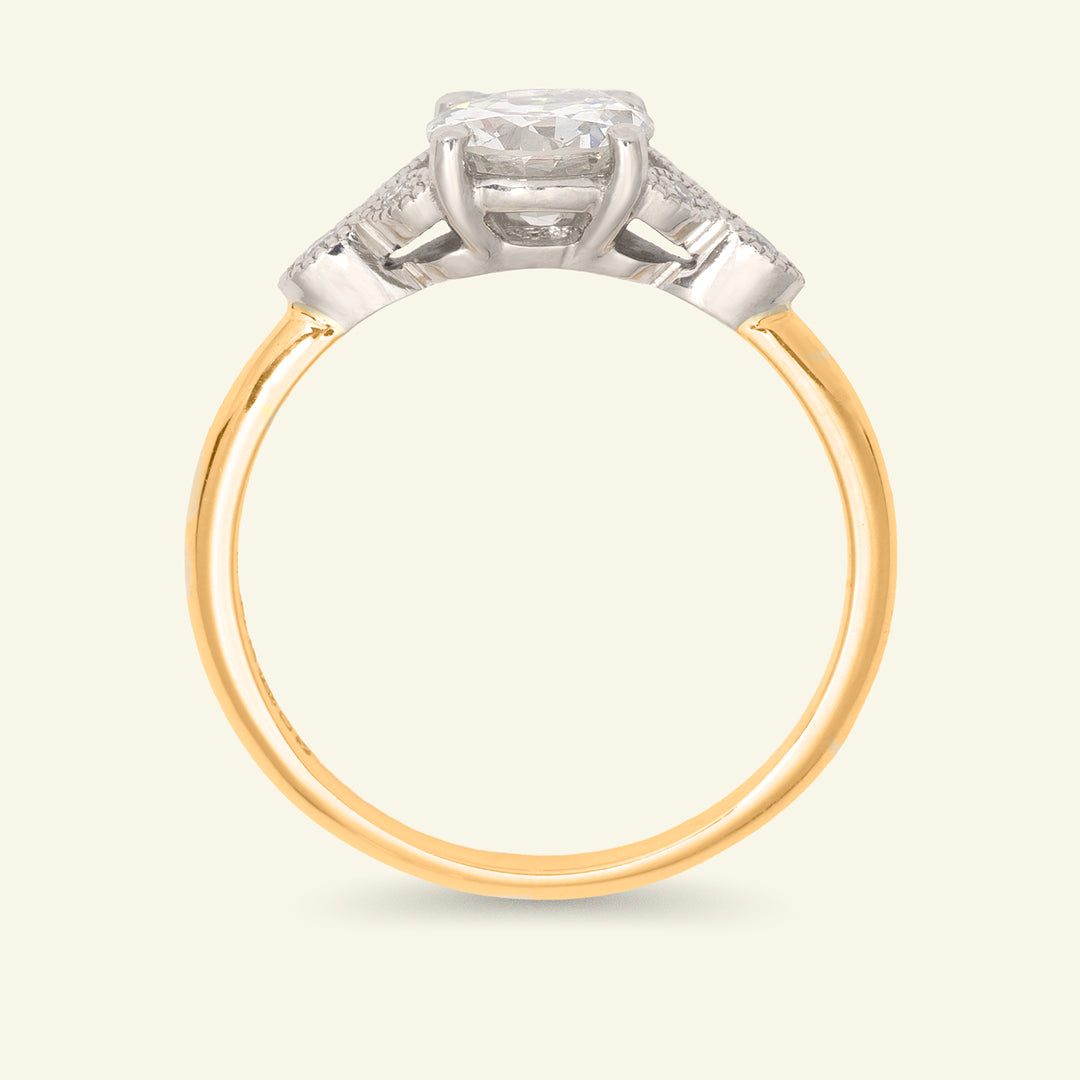 The Florence Engagement Ring - 0.84 Carat Old European Cut Diamond