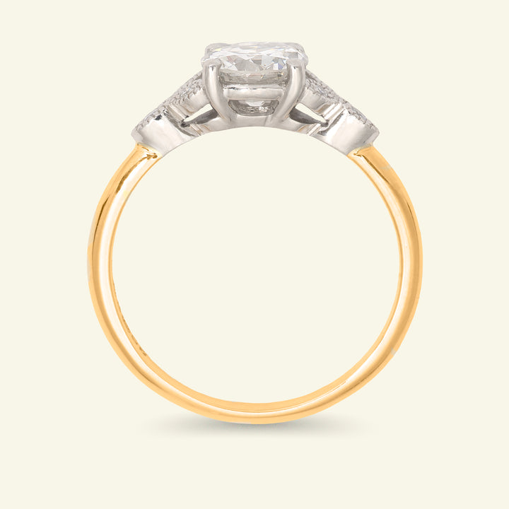 The Florence Engagement Ring - 0.84 Carat Old European Cut Diamond