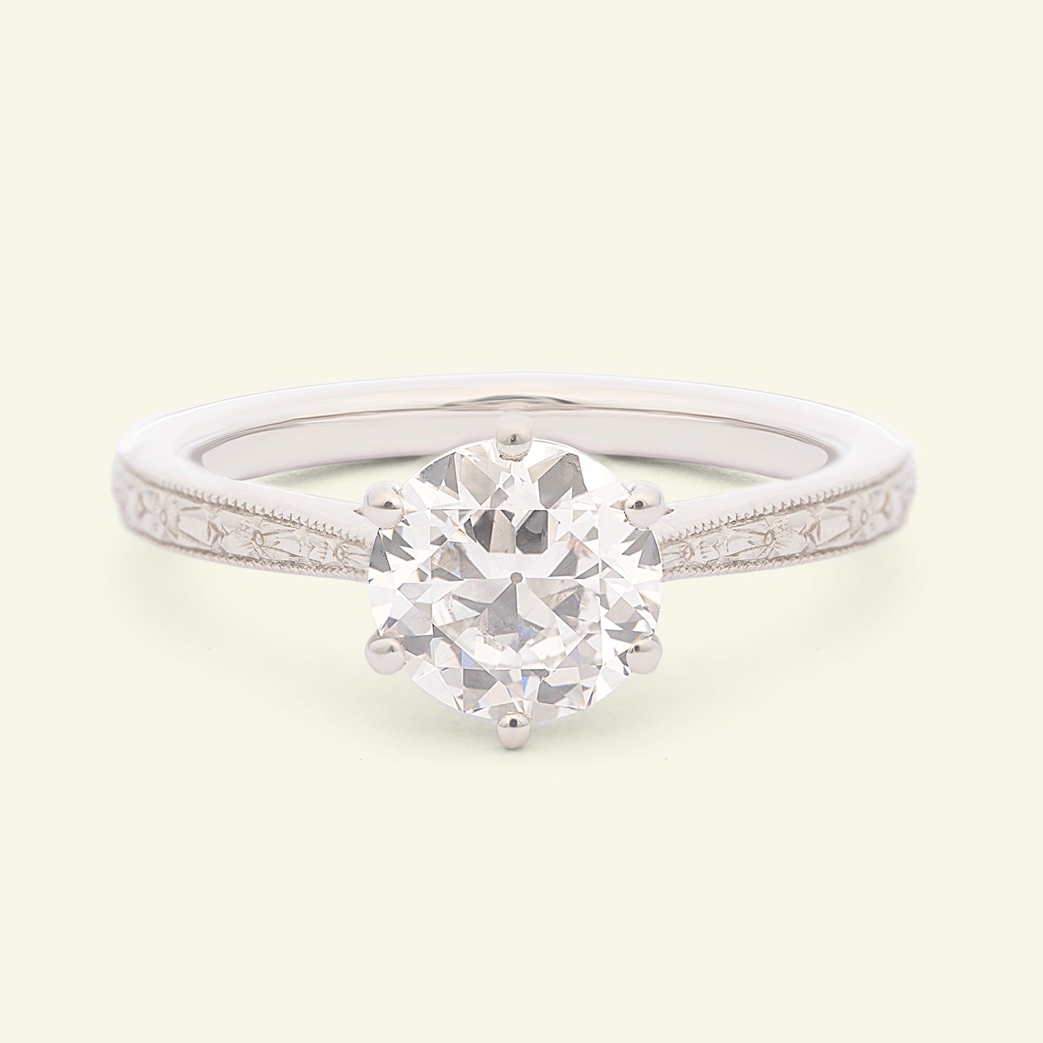 The Orange Blossom Engagement Ring - Old European Cut Celeste