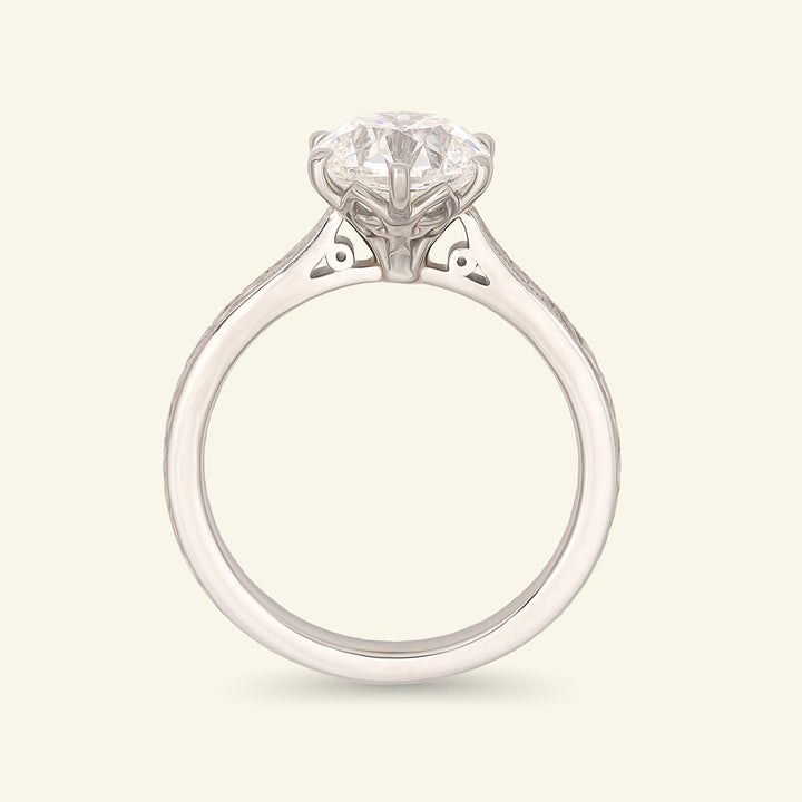 The Orange Blossom Engagement Ring - 2 Carat Old European Cut Celeste Diamond®
