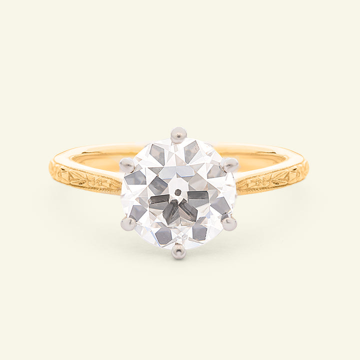 The Orange Blossom Engagement Ring - 2.50 Carat Old European Cut Celeste Diamond®