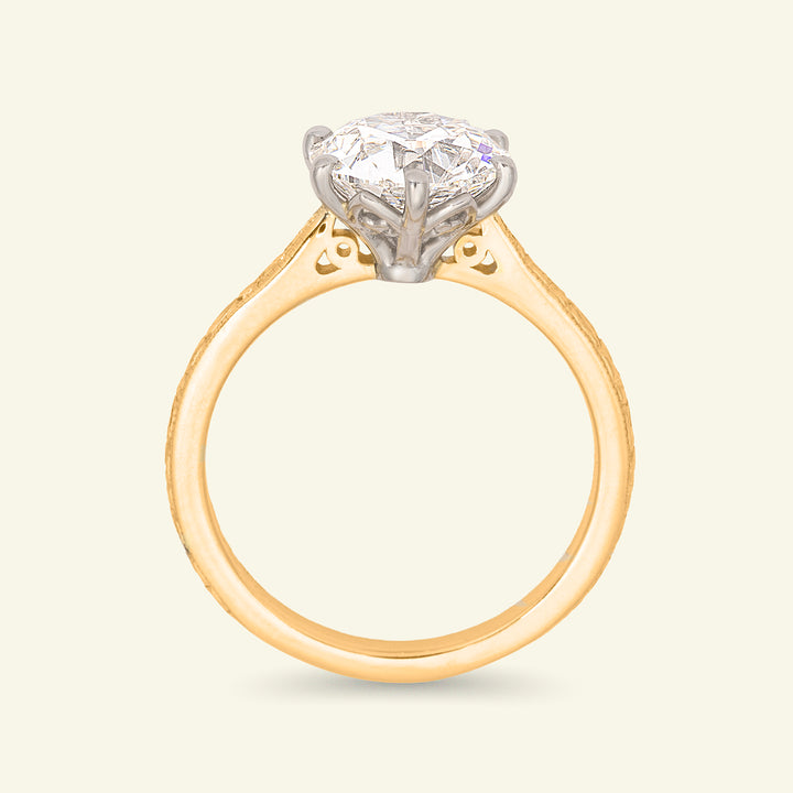The Orange Blossom Engagement Ring - 2.50 Carat Old European Cut Celeste Diamond®