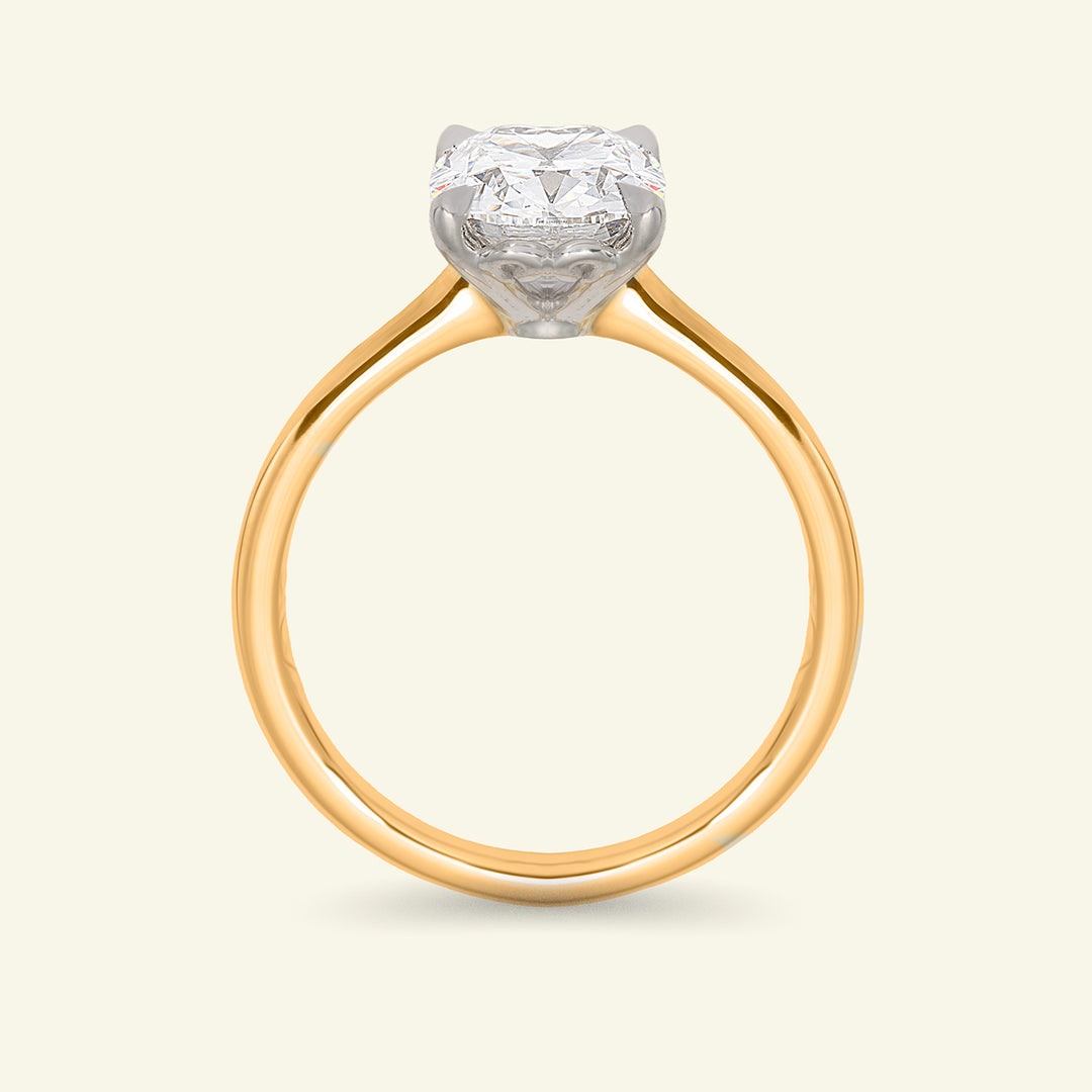 The Georgia Engagement Ring - 1.87 Carat Antique Cushion Cut Celeste Diamond®