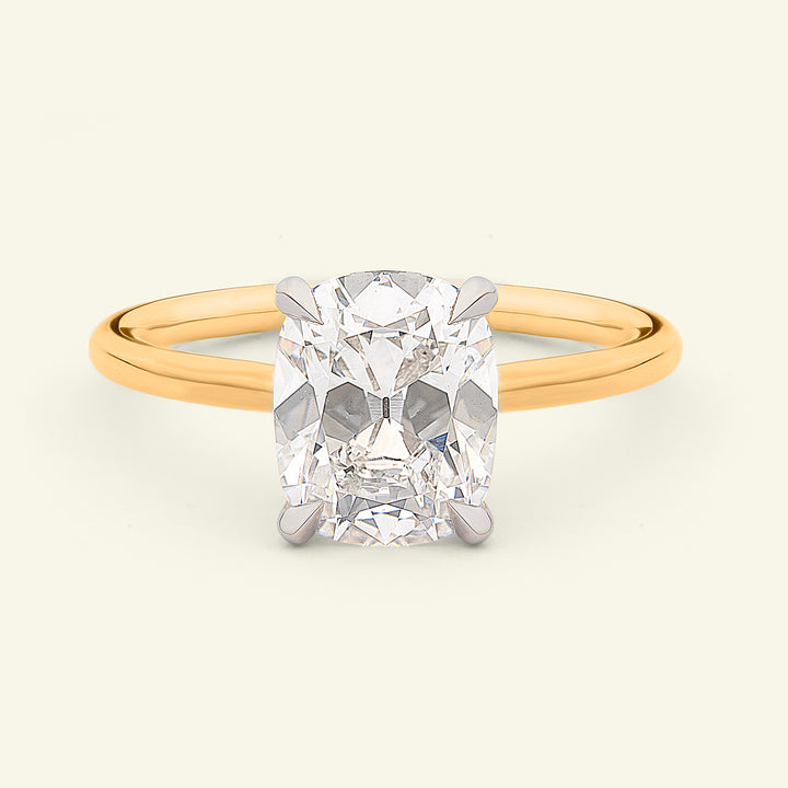 The Georgia Engagement Ring - 1.87 Carat Antique Cushion Cut Celeste Diamond®