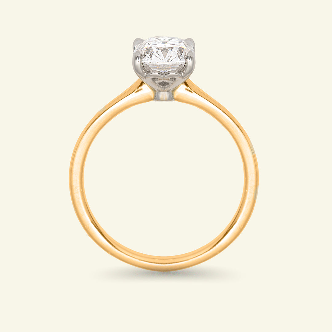 The Georgia Engagement Ring - 1.50 Carat Antique Cushion Cut Celeste Diamond®