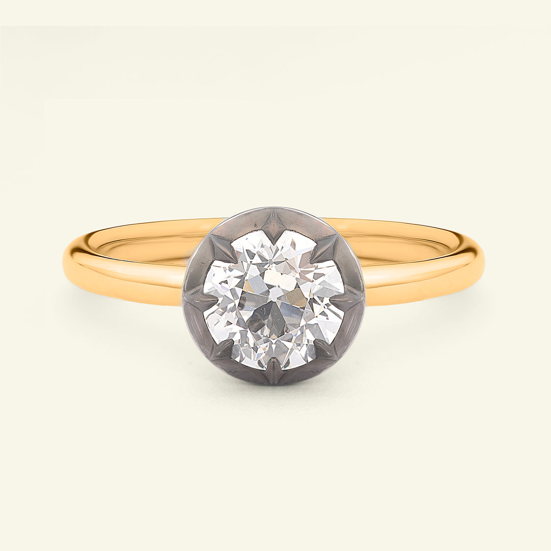 The Henrietta Engagement Ring - 1.54 Carat Old European Cut Celeste Diamond®