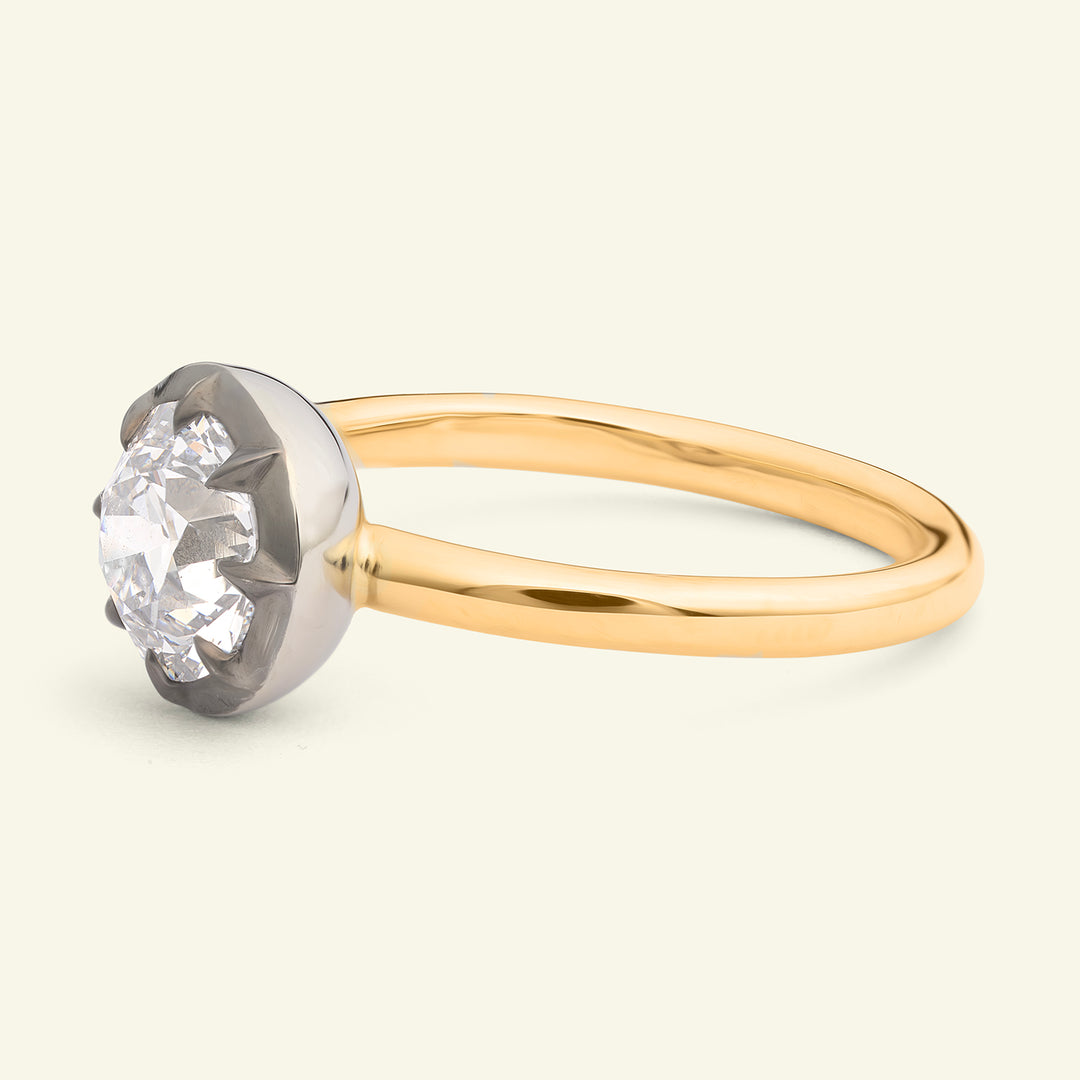 The Henrietta Engagement Ring - 1.54 Carat Old European Cut Celeste Diamond®