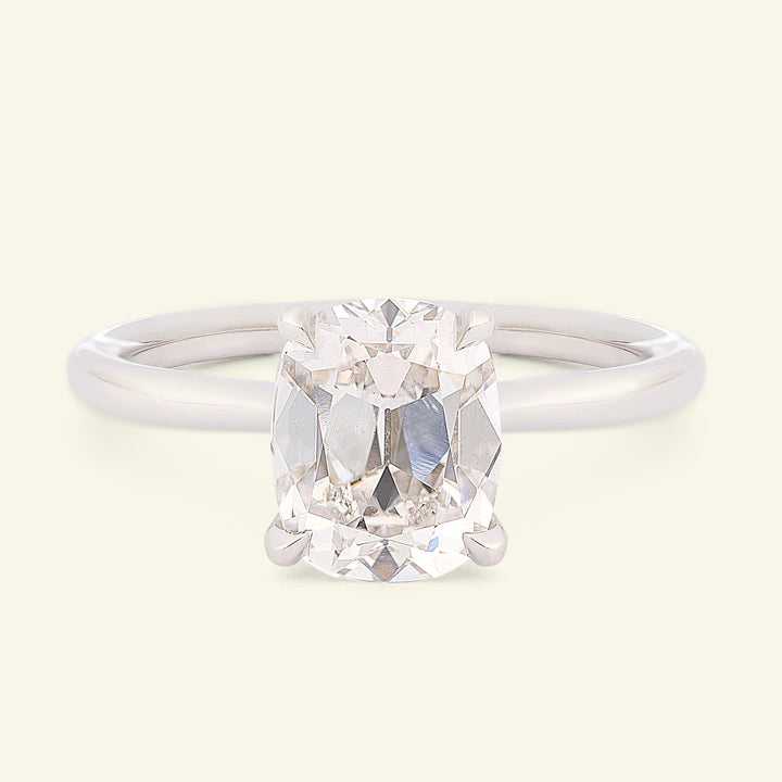 The Georgia Engagement Ring - 2.05 Carat Antique Cushion Cut Celeste Diamond®