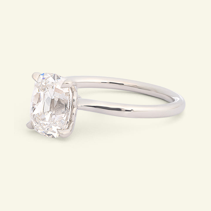 The Georgia Engagement Ring - 2.05 Carat Antique Cushion Cut Celeste Diamond®