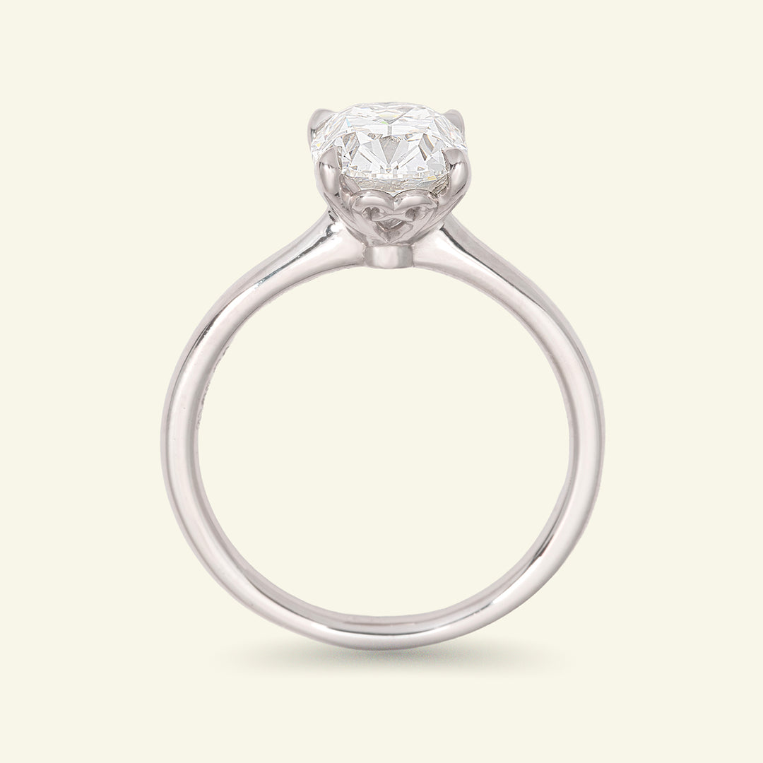The Georgia Engagement Ring - 2.05 Carat Antique Cushion Cut Celeste Diamond®
