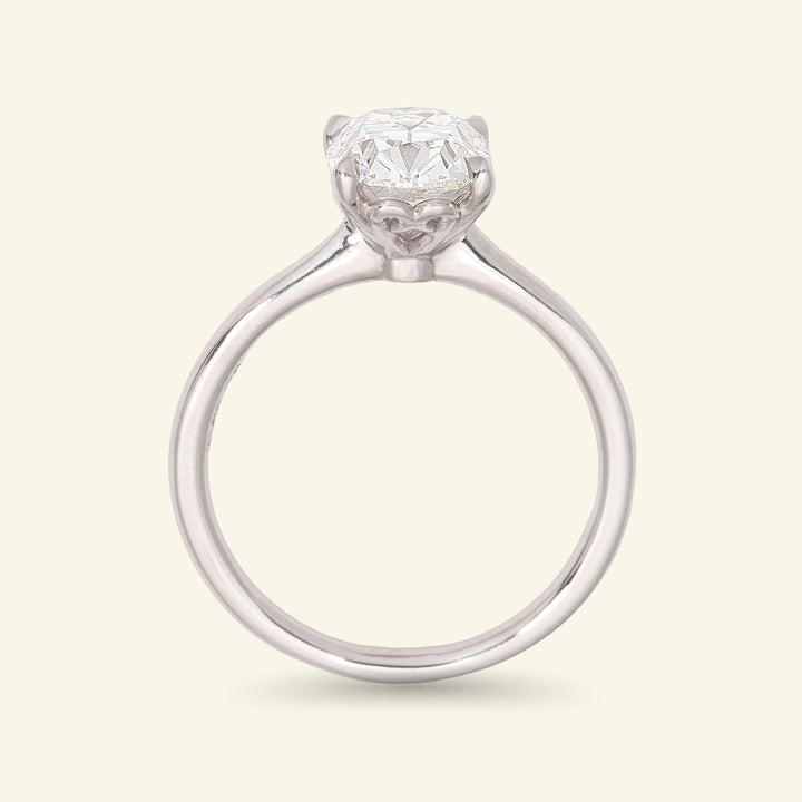The Georgia Engagement Ring - 2.05 Carat Antique Cushion Cut Celeste Diamond®
