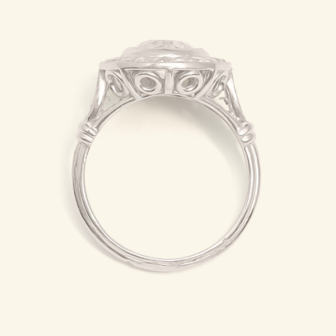 French Art Deco 1.30 Carat Old European Cut Diamond Cluster