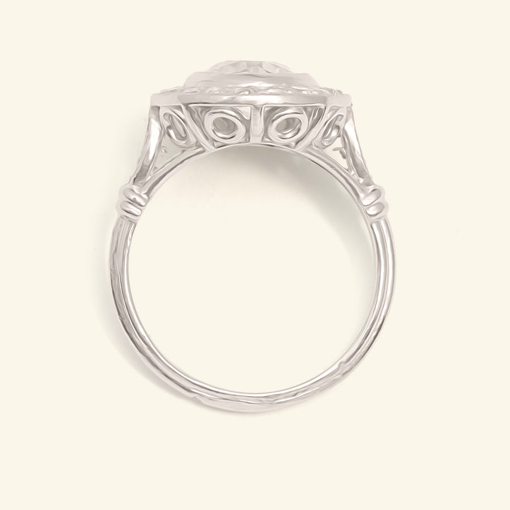 French Art Deco 1.30 Carat Old European Cut Diamond Cluster