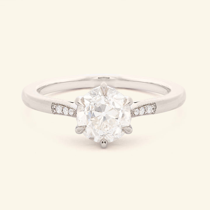 The Beatrice Engagement Ring - 1.28 Carat Old European Cut Diamond